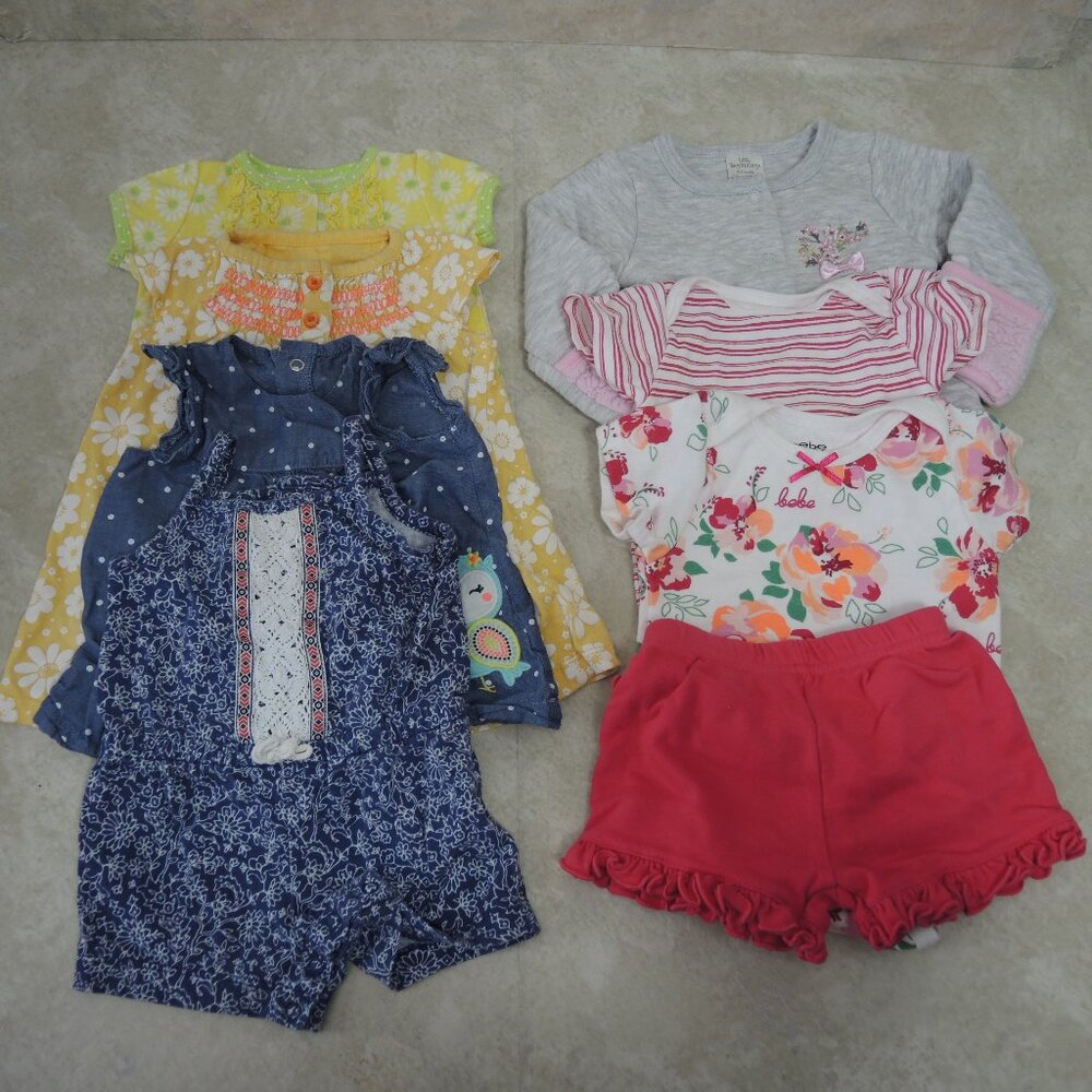 3 Months Baby Girl Clothing Bundle Dresses Rompers One Pieces Sweater Shorts